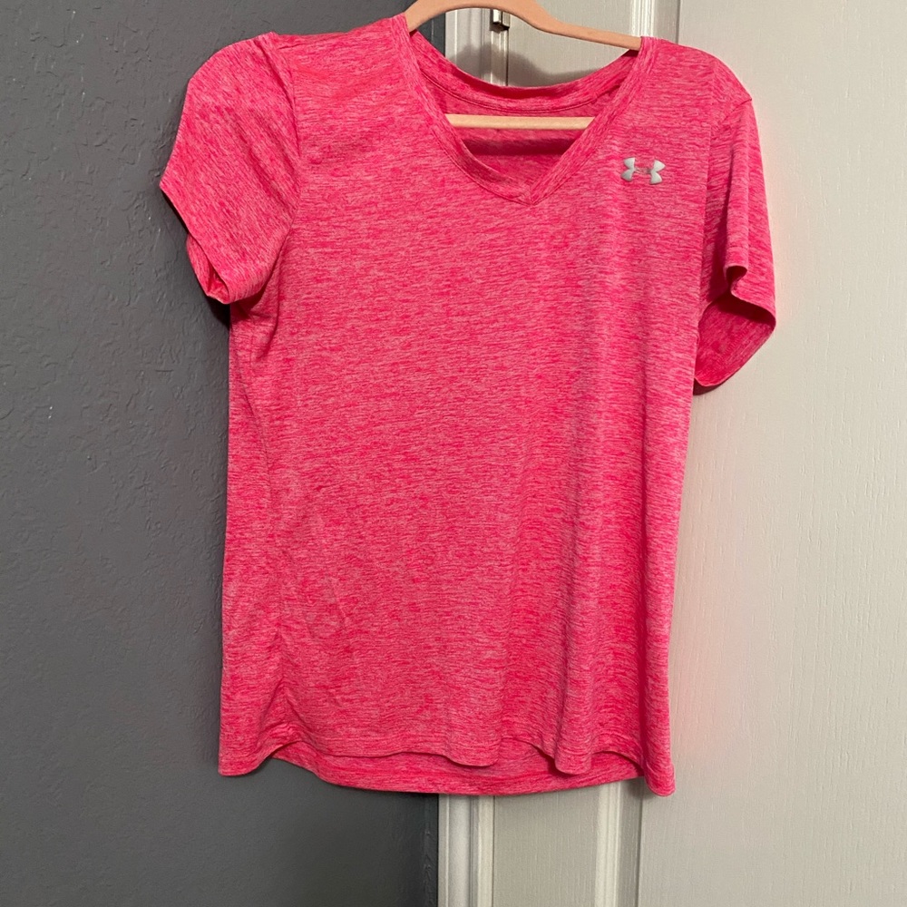 Hot pink workout tee
